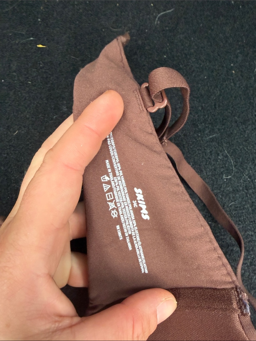 SKIMS Padded T-Shirt Bra in Dusty Rose Brown - Picture 2 of 3